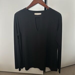 Michael Michael Kors Black Key Hole Long Sleeve Shirt
